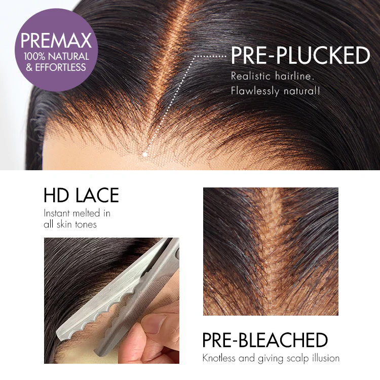 All-Day Comfort™ Wig Sun-Kissed Blonde Ombre Highlight Loose Body Wave Glueless 7x6 Closure HD Lace Wig Pre-Cut Lace